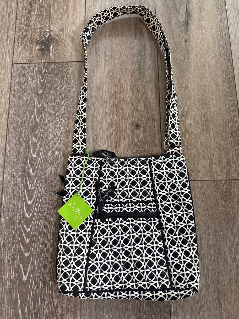 Vera Bradley Black and White Geometric Crossbody Bag